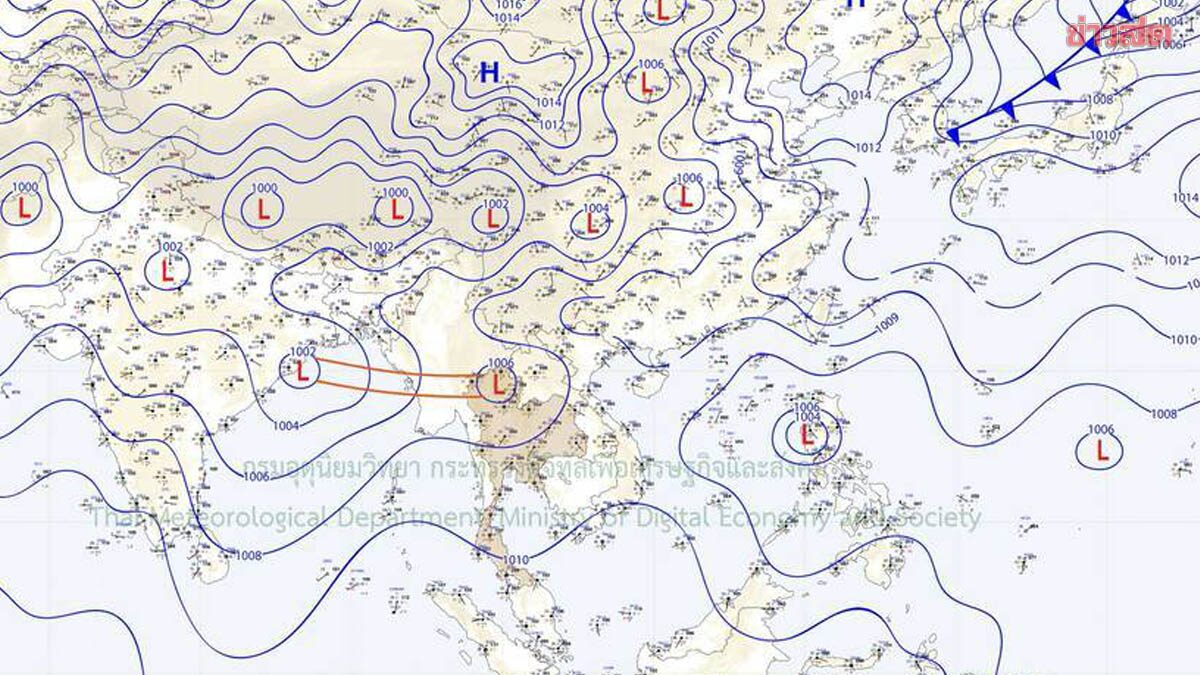 กรมอุตุนิยมวิทยา ประกาศเตือนฉบับสุดท้าย พายุ 'คาจิกิ' ฝนตกหนักถึงหนักมาก
