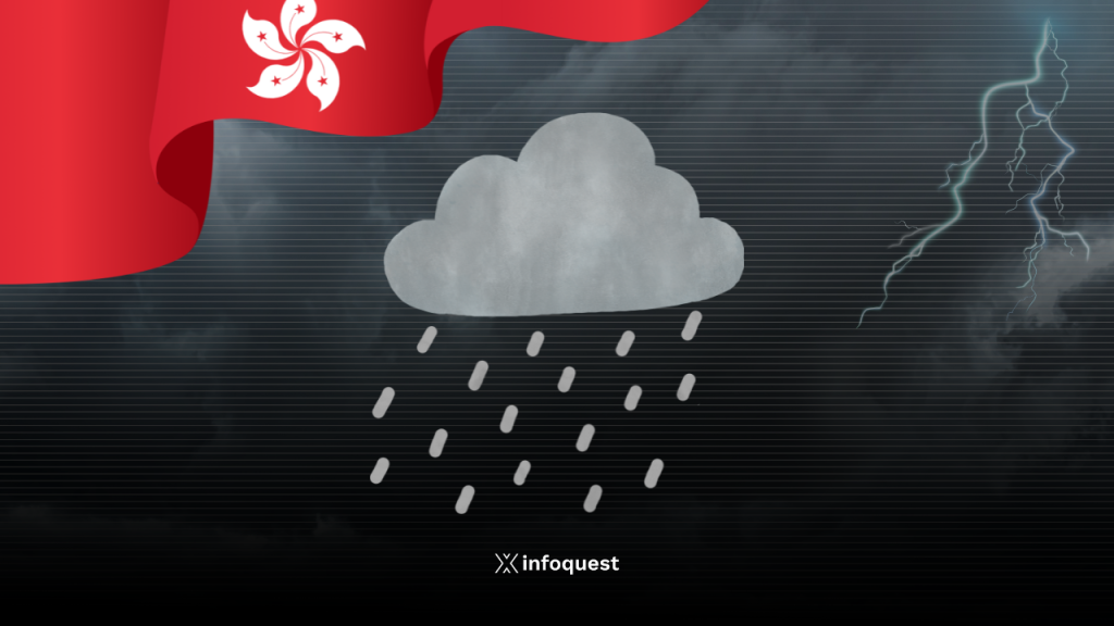 ฮ่องกงออกประกาศเตือนภัยพายุฝนระดับสีดำ