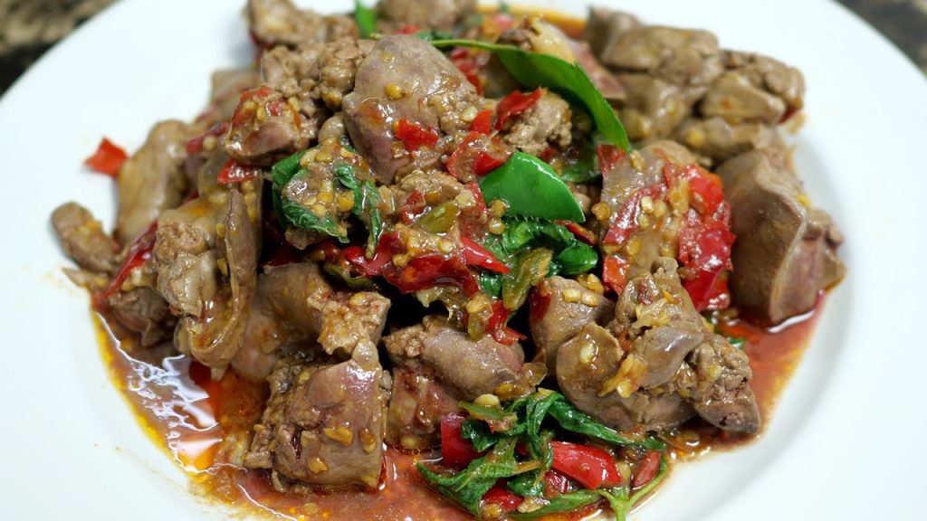 กะเพราตับไก่