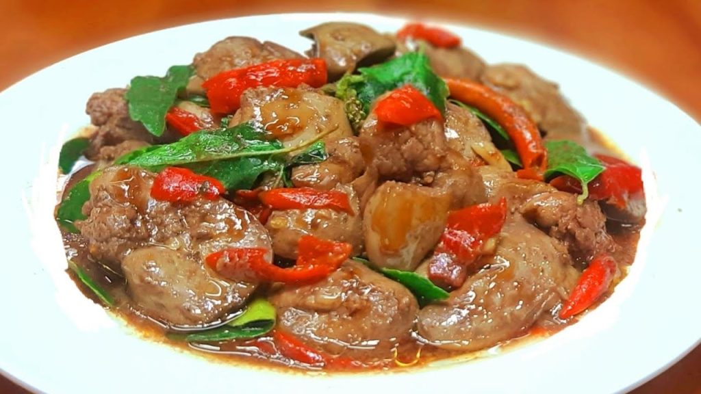 กะเพราตับไก่