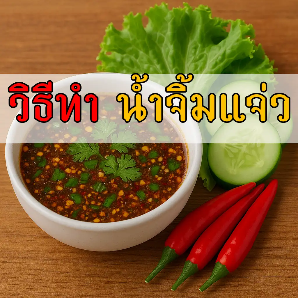 วิธีทำน้ำจิ้มแจ่ว