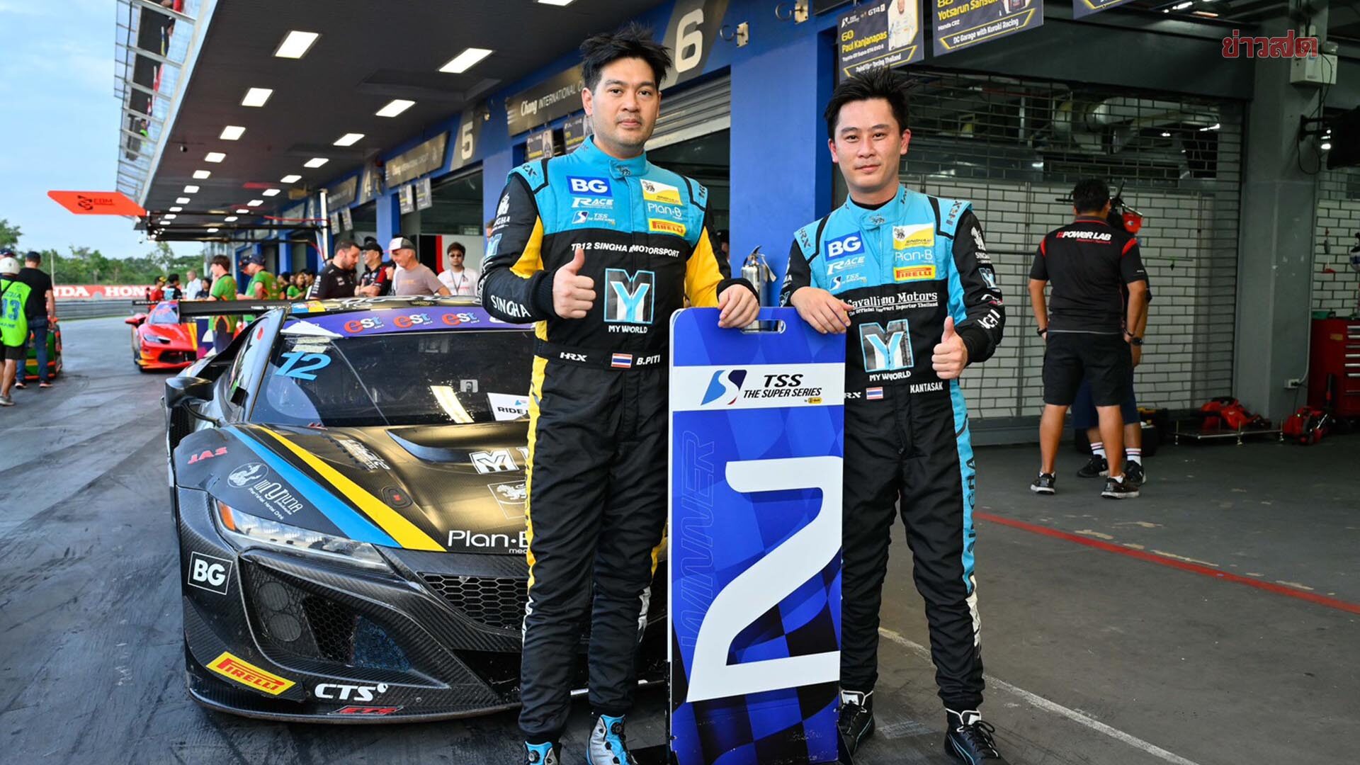 สิงห์ มอเตอร์สปอร์ต พาเหรดขึ้นโพเดียม TSS GT3 ลุ้นป้องกันแชมป์ถึงเรซสุดท้าย