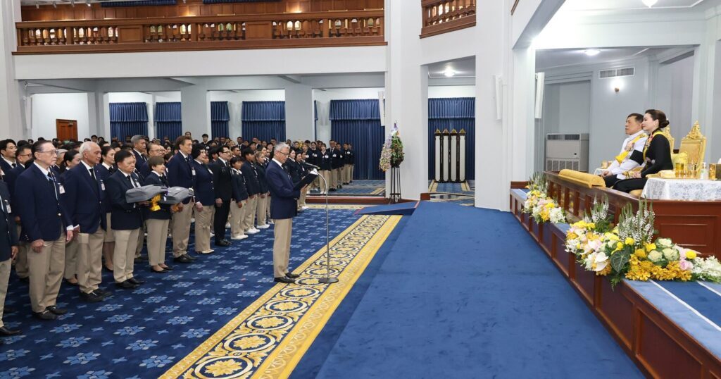 ในหลวง-พระราชินี พระราชทานพระบรมราโชวาท นักกีฬาทีมชาติไทย ก่อนร่วมแข่งขันซีเกมส์ ครั้งที่ 33
