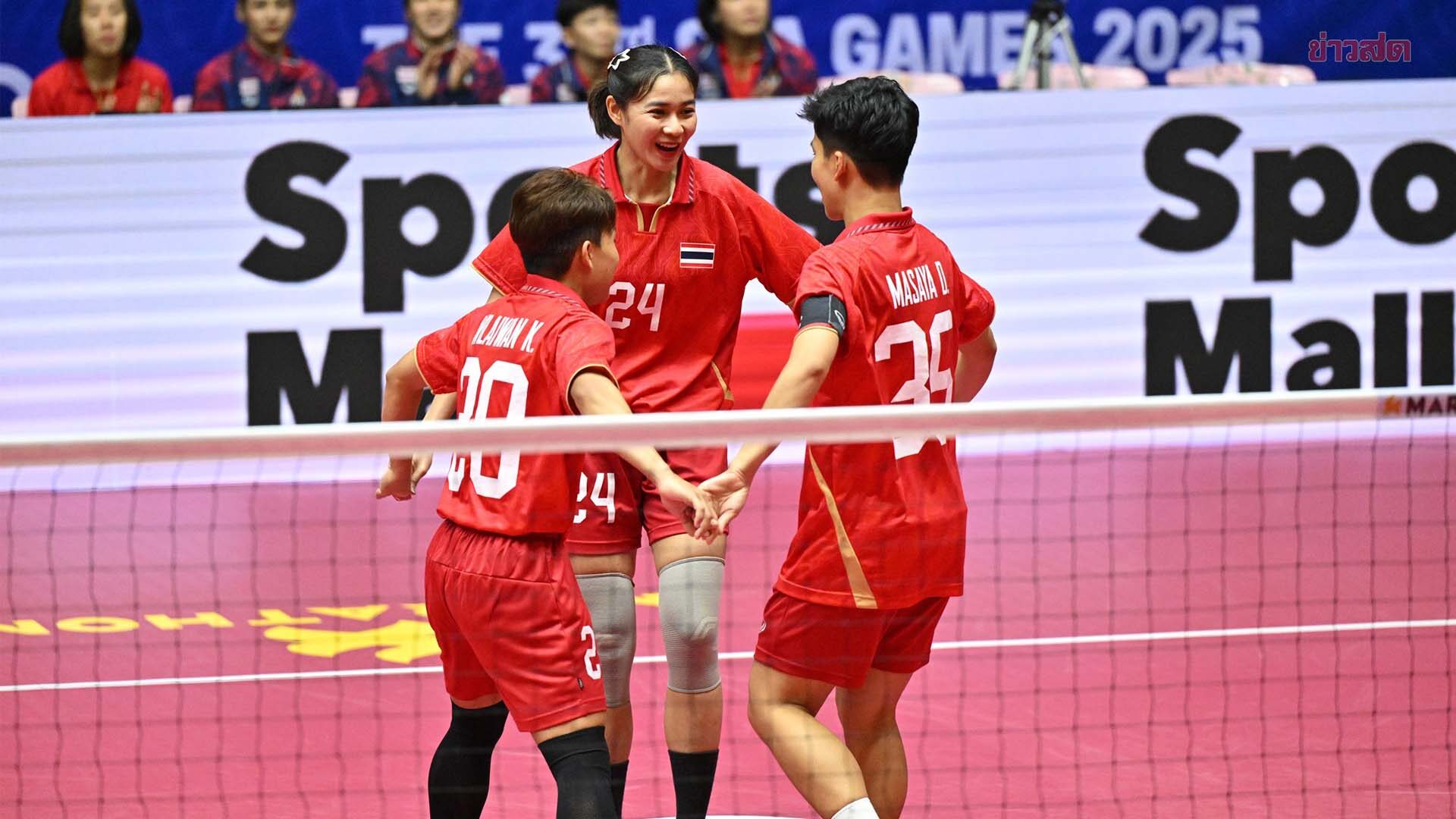 ตะกร้อมทีมชุดหญิง ไม่พลาดย้ำแค้น เวียดนาม คว้าเหรียญทอง ซีเกมส์ สมัย 7