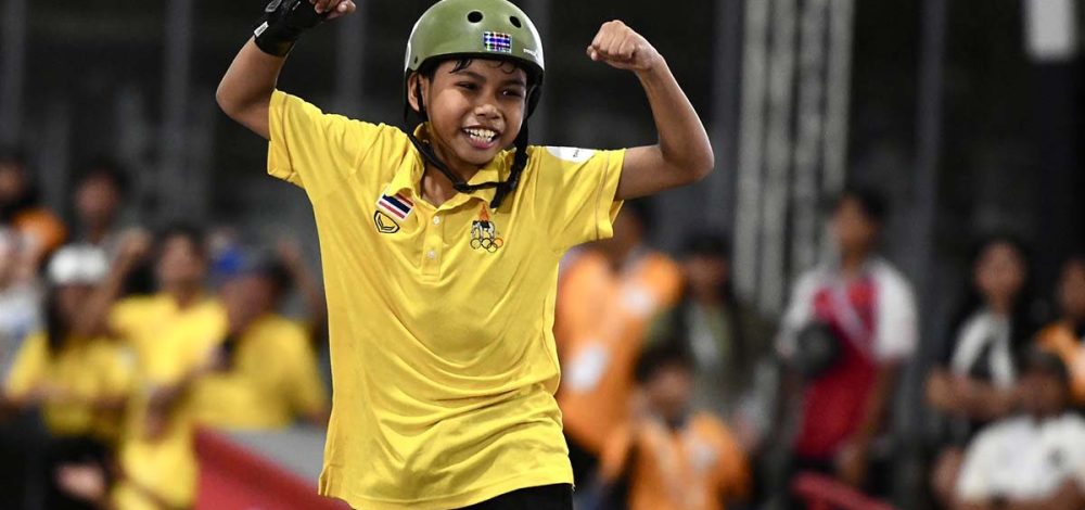 น้องฟิราส วัย 11 ขวบ สู้เต็มที่ก่อนคว้าเหรียญเงินสเกตบอร์ด สตรีต – ธวัชชัย คว้าทองแดงเพิ่ม