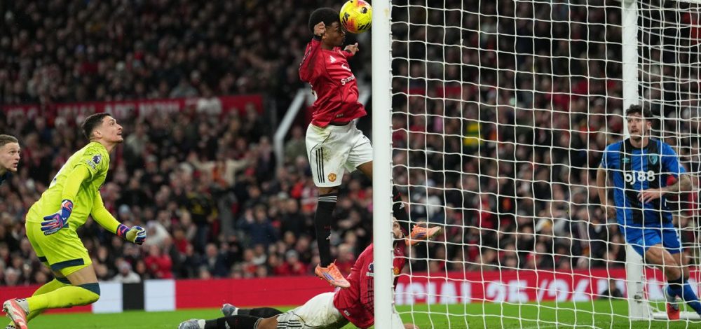 พลิกไปพลิกมา แมนยู เปิดบ้านเจ๊า บอร์นมัธ 4-4 – แซงขึ้นที่ 6 พรีเมียร์ลีก
