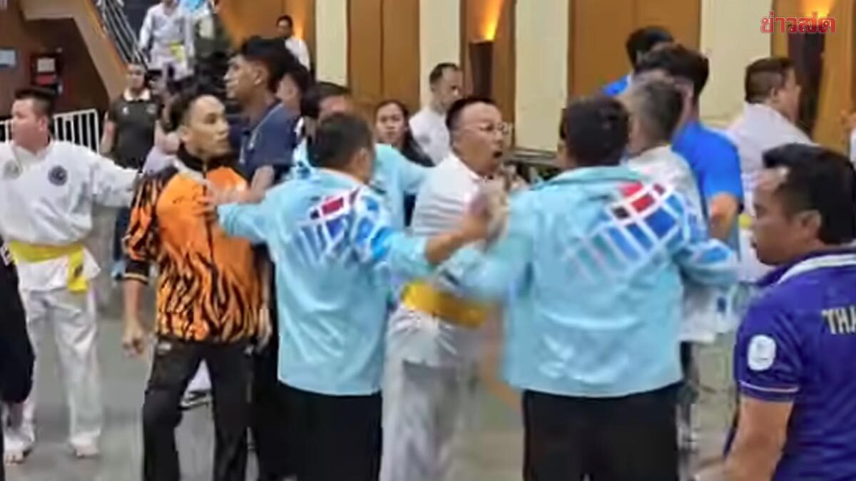 ปันจักสีลัต ฉาว มาเลเซีย ปรี่ทำร้ายกรรมการ อ้างตัดสินเข้าข้างไทย (คลิป)