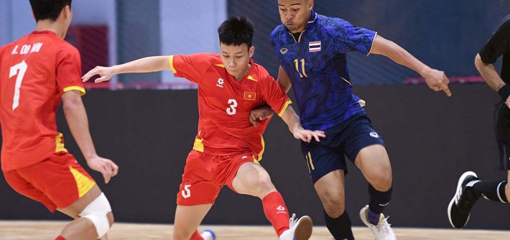ฟุตซอลชายไทย เฉือน เวียดนาม เก็บ 9 แต้มเต็ม นำจ่าฝูงศึกซีเกมส์