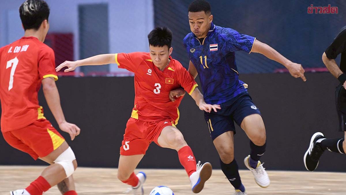ฟุตซอลชายไทย เฉือน เวียดนาม เก็บ 9 แต้มเต็ม นำจ่าฝูงศึกซีเกมส์