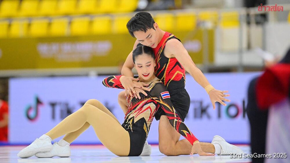 แอโรบิก คู่ผสม ซิวอีก 1 ทองส่งท้าย ยิมนาสติก ทะลุเป้าคว้ารวม 6 ทอง