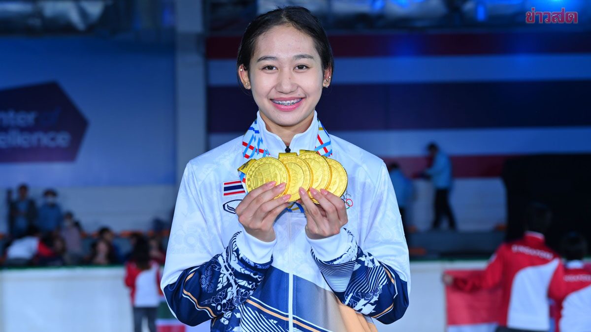 มีนา ธนัชญา สปีดสเก็ตสาวดาวรุ่งไทยเผยความรู้สึกหลังกวาด 4 ทอง ซีเกมส์ 2025