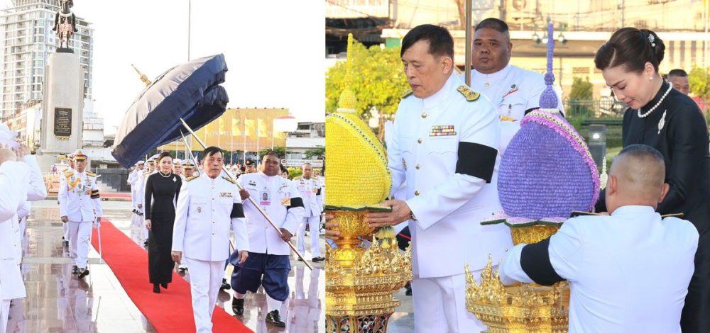ในหลวง-พระราชินี ถวายราชสักการะพระบรมราชานุสาวรีย์สมเด็จพระเจ้าตากสินมหาราช