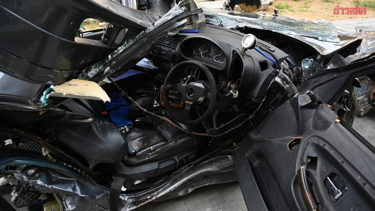 อาการล่าสุด หนุ่ม18 นามสกุลดัง ขับ BMW พุ่งชน รถขาด 2 ท่อน