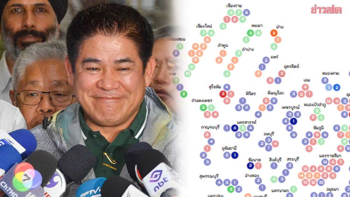 พรรคกล้าธรรม กวาด สส. 56 ที่นั่ง เปิดชื่อ32จังหวัด ปักธงเขตไหนได้บ้าง