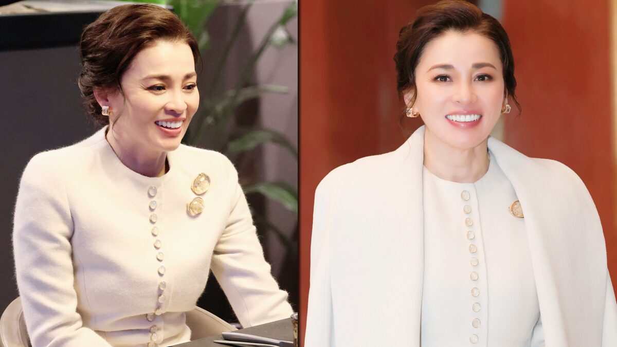 พระราชินี พระสิริโฉมในฉลองพระองค์เรียบหรู ทอดพระเนตรฮอกกี้หญิงรอบชิง