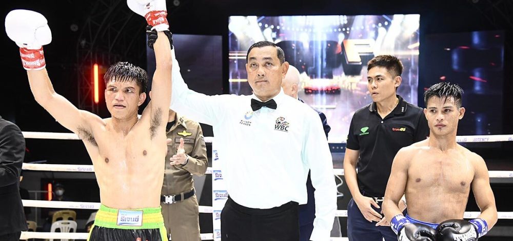 เพชร ซีพีเอฟ ชนะแต้มปินส์ ป้องแชมป์ WBC Asia รุ่นแบนตั้มเวต