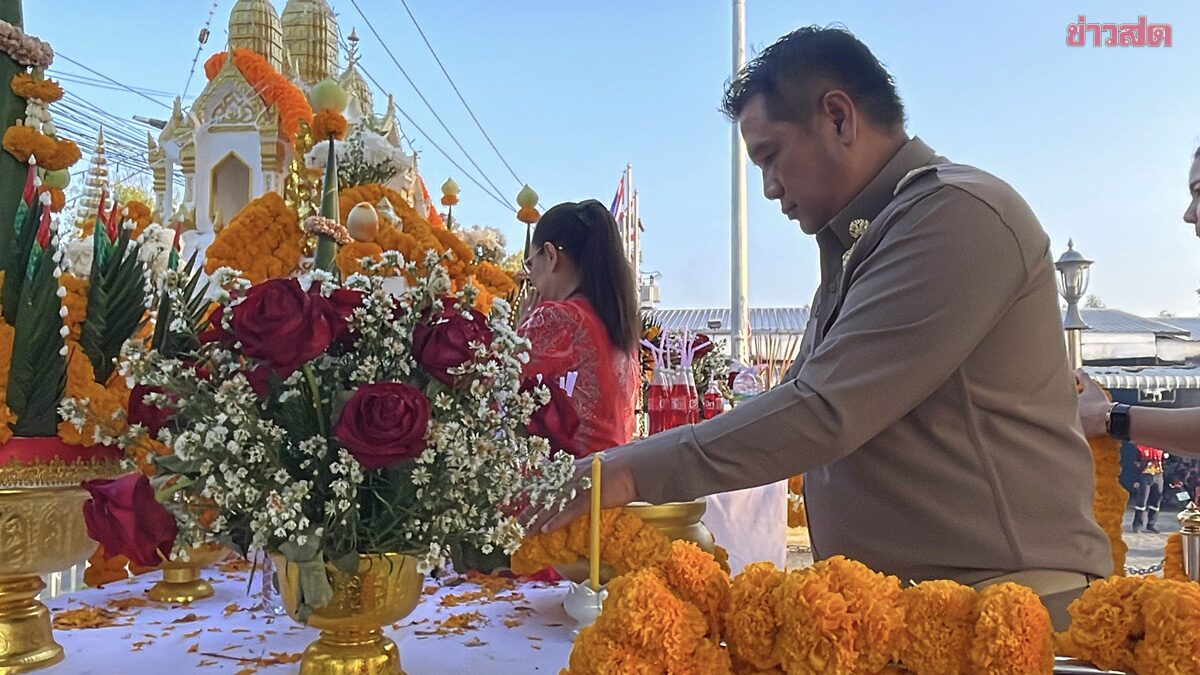 จุดประทัด 20,000 นัด ถวายศาลพ่อปู่ ส่องเลขเด็ดหางประทัดได้เน้น ๆ