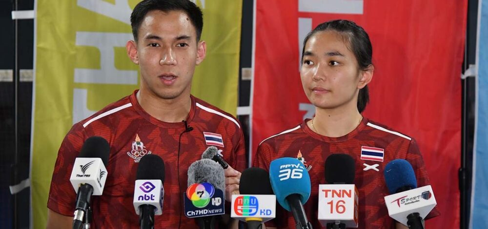 บาส เดชาพล-เฟม ศุภิสรา ขนไก่คู่ผสมไทย ถอนตัวนัดชิงแบดชิงแชมป์เอเชีย หลังมีอาการบาดเจ็บ