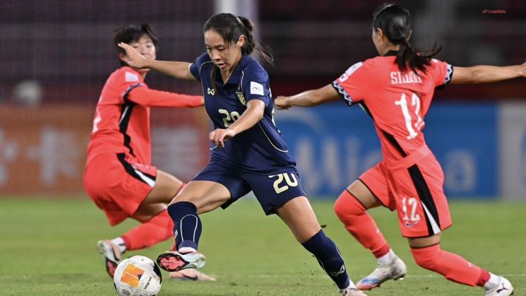 ฟุตบอลหญิงไทย รุ่นไม่เกิน 20 ปี เล่นได้น่าเชียร์แต่พ่ายเกาหลีพลาดตั๋วฟุตบอลโลก