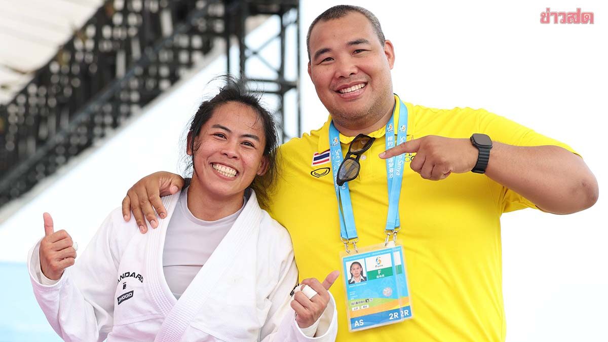 อรนภา ยูยิตสูสาว ประเดิมเหรียญทองแดงแรกให้ทัพไทย ศึกเอเชียนบีชเกมส์