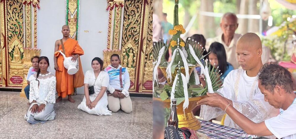 เพชรโกศล บวชแก้บน ทดแทนคุณพ่อแม่ ที่ศรีสะเกษ หลังป้องกันแชมป์โลก IBF