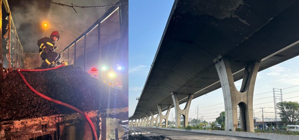 กทพ. ยันโครงสร้างสะพานบูรพาวิถีแข็งแรง เสียหายเฉพาะผิวคอนกรีต