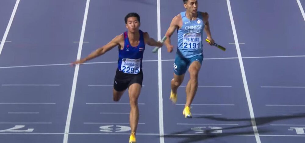 ไต้ฝุ่นไทย ช่วยกันสับเข้าเส้น คว้าเหรียญทอง ศึกกรีฑา Taiwan Athletics Open