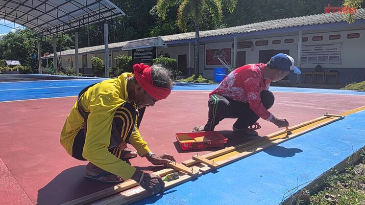 กองทุนพัฒนากีฬา เตรียมส่งมอบสนามและอุปกรณ์กีฬาโรงเรียนตชด.บ้านห้วยตง