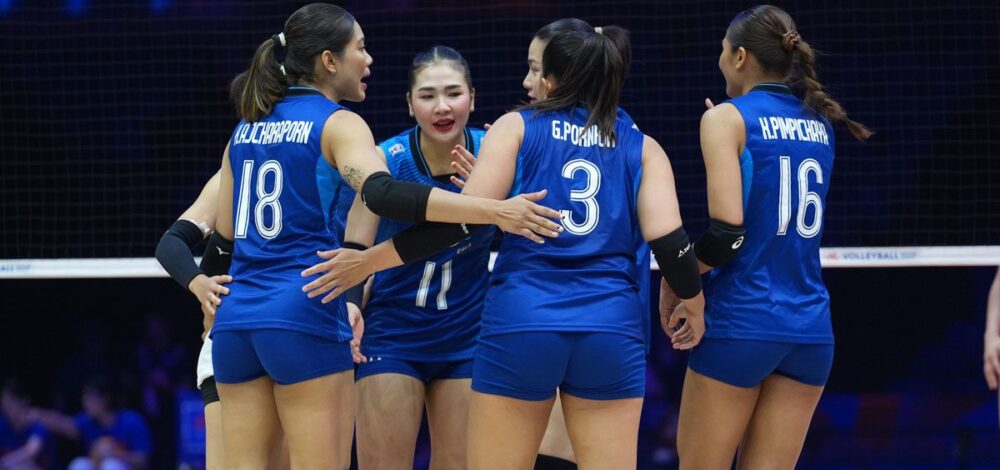 วอลเลย์บอลสาวไทย หล่นที่ 24 ของโลก หลังพ่ายรวด VNL 2026 สัปดาห์แรก