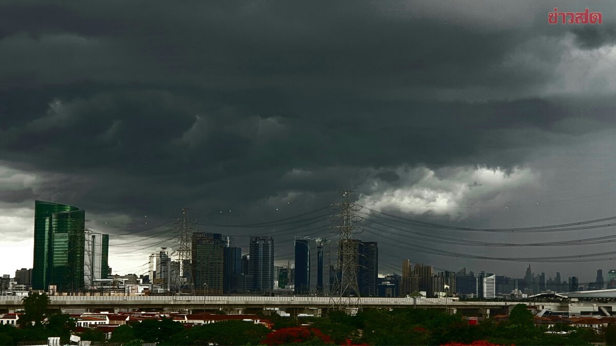 สภาพอากาศวันนี้ กรมอุตุนิยมวิทยา เตือน 42 จังหวัดหนักแน่ กทม.ก็ไม่รอด ฝนตกหนัก
