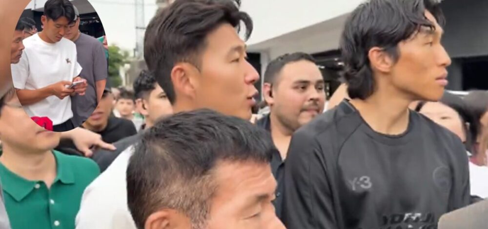 ซูเปอร์สตาร์ตัวจริง – ซน ฮึงมิน เจอแฟนบอลรุมขอถ่ายรูป-สื่อทำข่าว ระหว่างไปกินทาโก้ (คลิป)