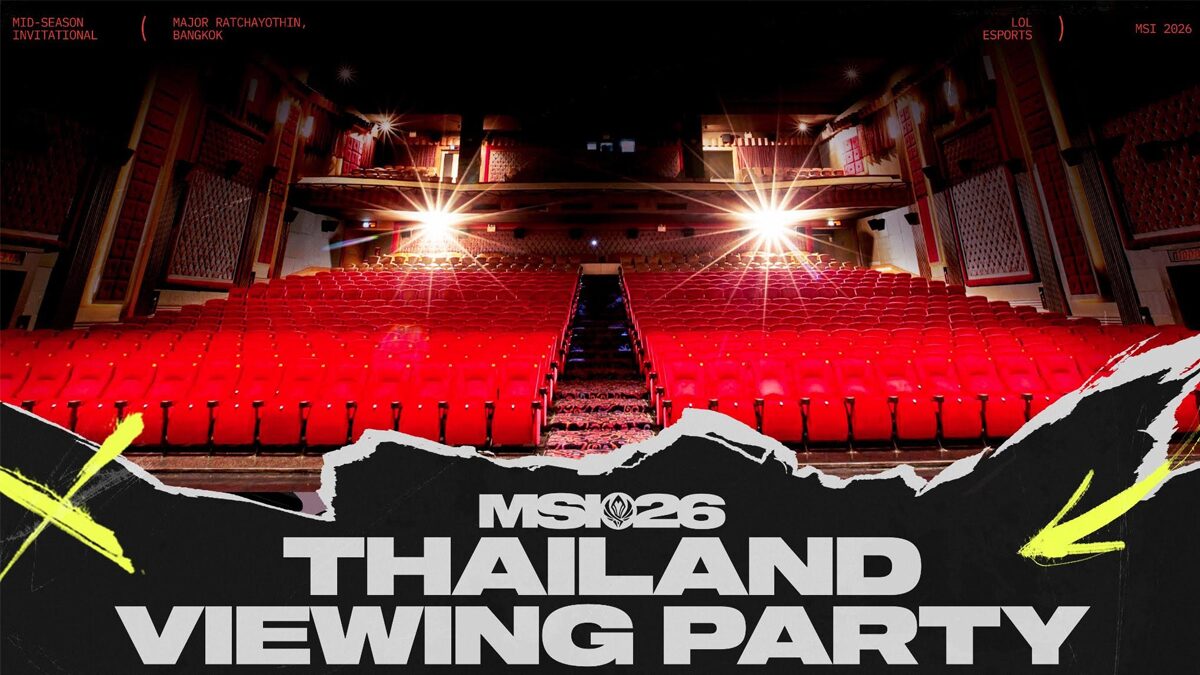 Riot ชวนแฟน LoL ชาวไทย รวมพลที่งาน MSI 2026 Thailand Viewing Party