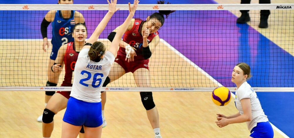 วอลเลย์บอลสาวไทย พ่าย ยูเครน เก็บเพิ่ม 1 คะแนน ประเดิม VNL สัปดาห์ที่ 2