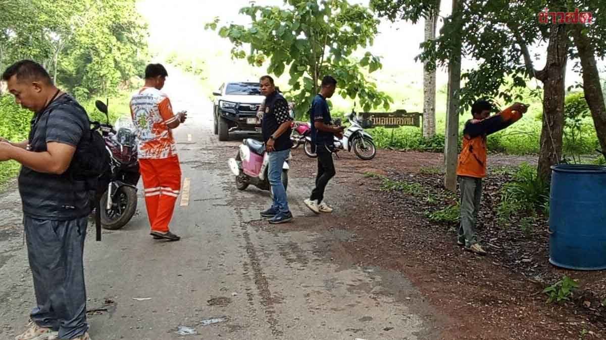 ตร.คุมตัวผู้ต้องสงสัย ฆาตกรรมสาวผมแดง อำพรางศพยัดถังขยะ เร่งสอบปากคำ