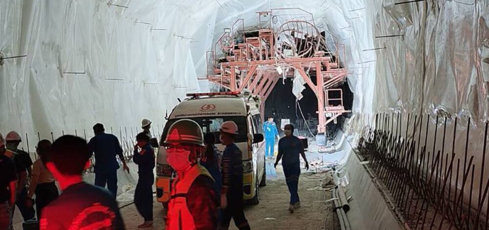 เกิดเหตุผนัง 'อุโมงค์ดอยหลวง' พังถล่มทับคนงานเสียชีวิต2 สาหัส2