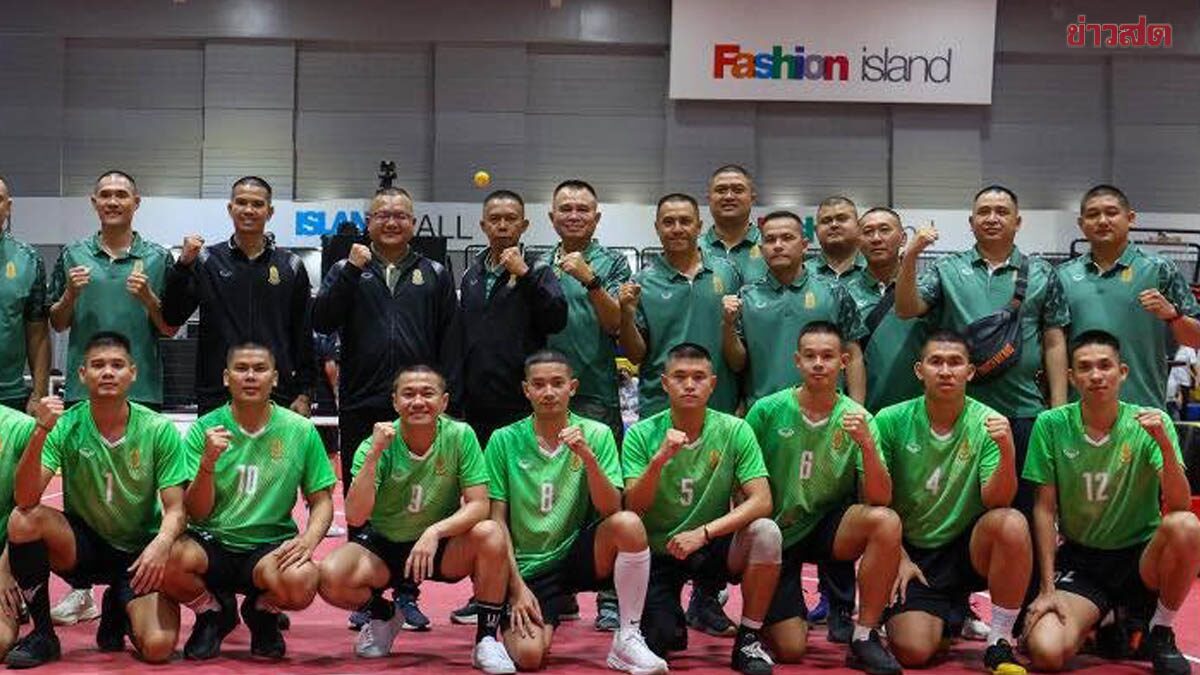 กองทัพบก ผงาดแชมป์ชาย ทีมชุด ตะกร้อชิงถ้วยพระราชทาน ม.ว.ก.