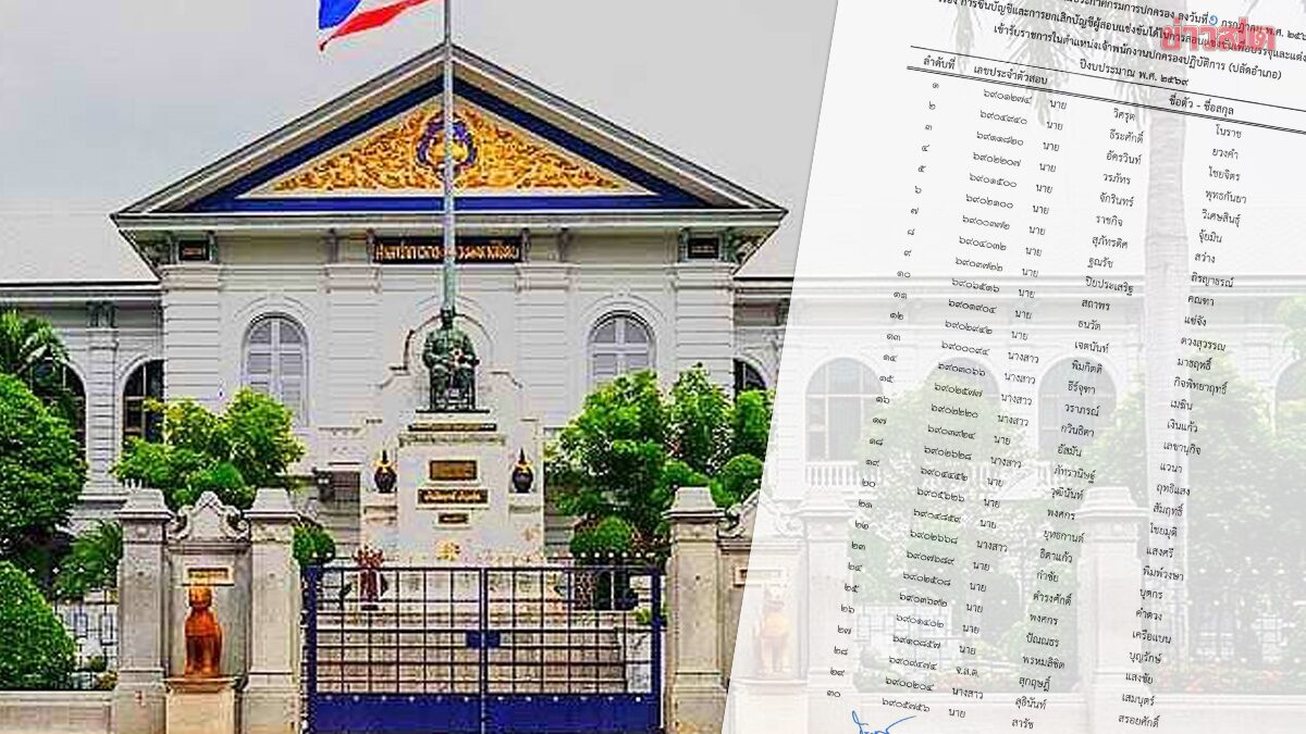 กรมการปกครอง ประกาศแล้ว บัญชีปลัดอำเภอ 2569 ตรวจสอบรายชื่อที่นี่