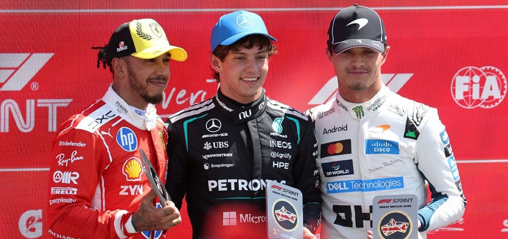 คิมี ซิวแชมป์ สปรินต์ เรซ F1 ซิลเวอร์สโตน – เผยบี้ ลูอิส สุดมัน 10 รอบแรก