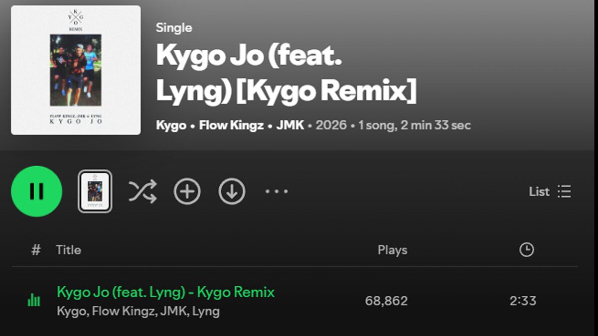 ฮาลันด์ สุดปลื้ม ดีเจดังนำเพลงแร็ปของเจ้าตัวไปรีมิกซ์ลง Spotify