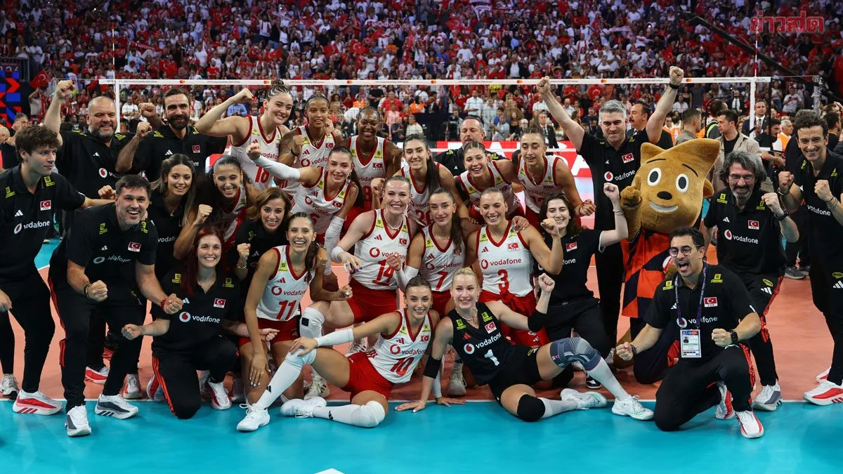 ตุรกี เฉือน อิตาลี สุดมันคว้าแชมป์ลูกยางหญิงยุโรปสมัยที่ 2 – ซิวตั๋ว โอลิมปิก 2028 ใบที่ 5
