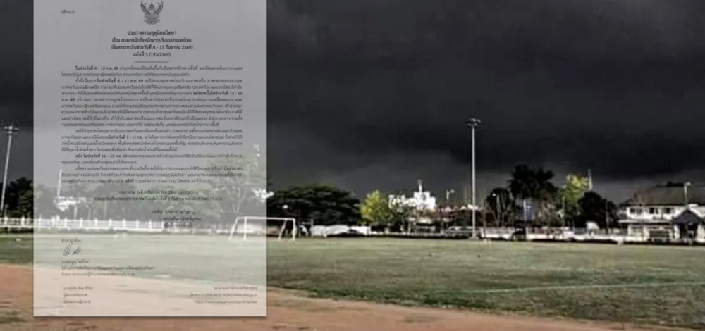 กรมอุตุฯ ประกาศฉบับที่ 3 เตือน ฝนตกหนักถึงหนักมาก 8-13 ก.ย.นี้