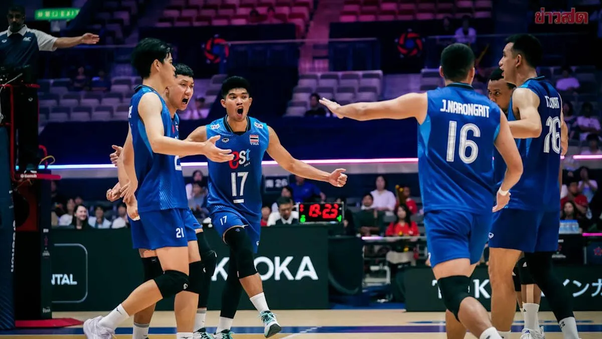 ตบหนุ่มไทย เฉือนไทเป คว้าชัย 3 นัดรวด ซิวแชมป์กลุ่มC ฉลุย 8 ทีมชิงแชมป์เอเชีย
