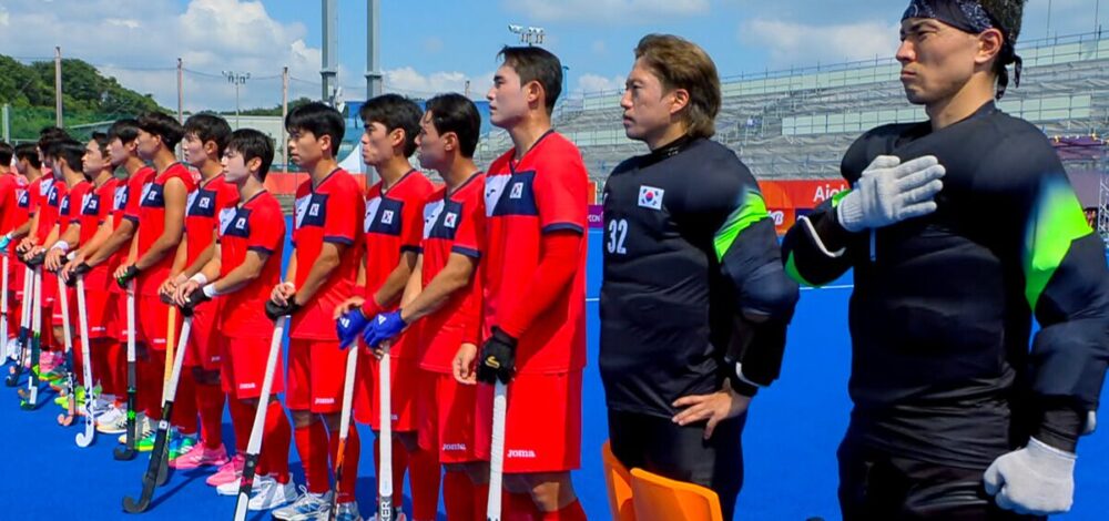 ฮอกกี เกาหลีใต้ เลิ่กลั่ก เอเชียนเกมส์ 2026 เปิดเพลงชาติ เกาหลีเหนือ ก่อนแข่ง