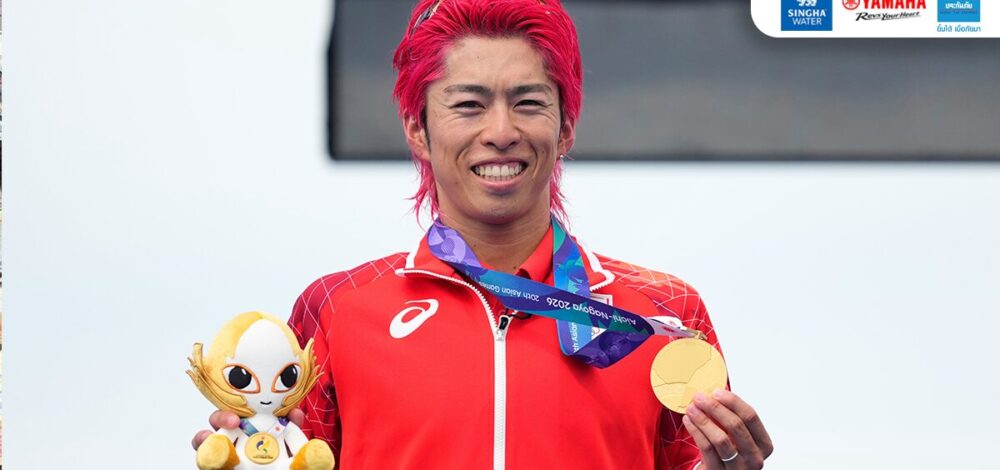 ทาคุมิ โฮโจ คว้าเหรียญทองแรก เอเชียนเกมส์ 2026 จากไตรกีฬาชาย