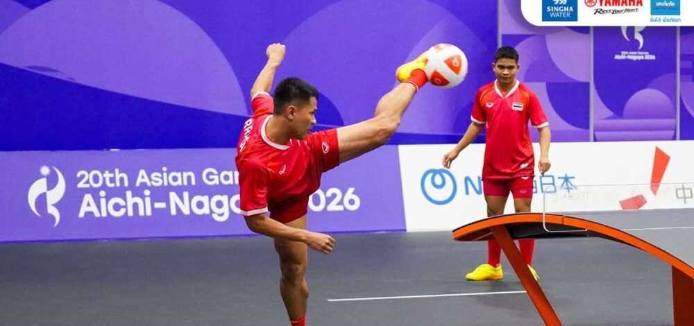 สรศักดิ์-จีรติ ไม่พลาดเชือดเลบานอน ผงาดเหรียญทองเทคบอลชายคู่ ศึกเอเชียนเกมส์