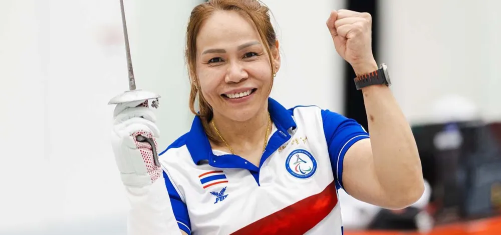 สายสุนีย์ นำทัพวีลแชร์ฟันดาบไทย ลงฝึกซ้อมสังเวียนจริง ก่อนประเดิมศึกเอเชียนพาราเกมส์