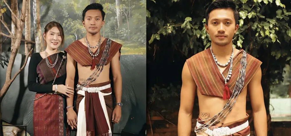 เพจ PRsurin เผยภาพ บิว ภูริพล ควง หญิง แฟนสาว ถ่ายภาพชุดประจำชาติพันธุ์ชาวกูย