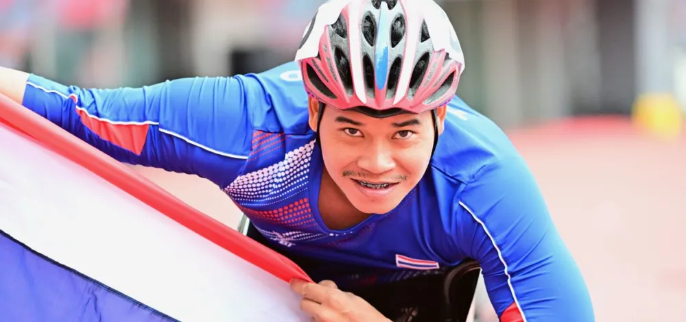 พงศกร ไม่แผ่ว ทุบสถิติคว้าทองที่ 2 ลแชร์เรซซิ่ง 400 เมตร เอเชียนพาราเกมส์