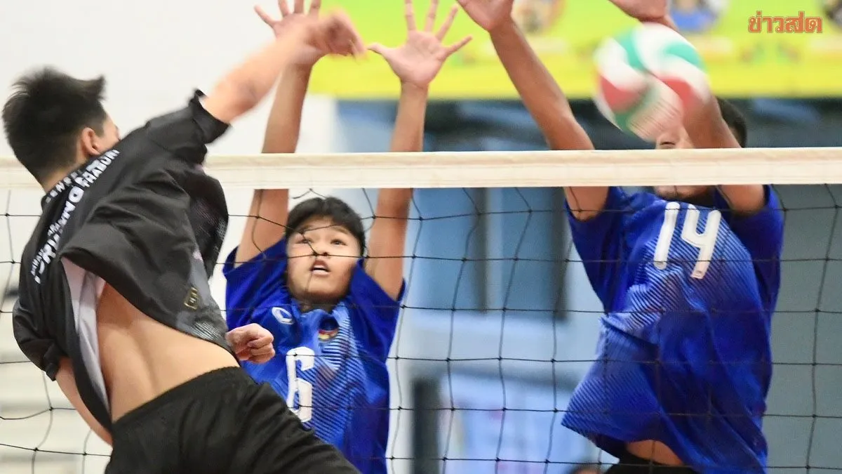 หนุ่มนักตบ 'รร.กีฬานครนนท์วิทยา 6' มุ่งสู่แชมป์ PMYC U15