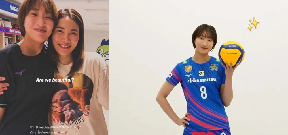 ลูกยางสาวเพื่อนร่วมทีม หัตถยา ส่งกำลังใจหลังยุติสัญญา ซากะ ฮิซามิสึ สปริง